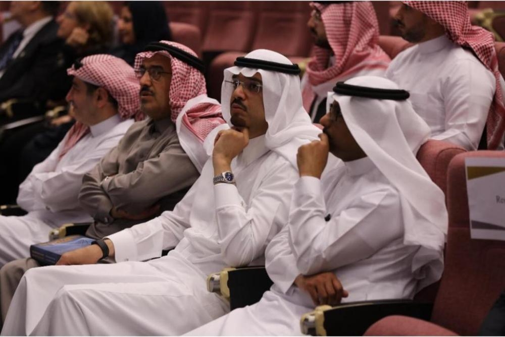 


The session on oncology in progress on the first day of “the Pioneers in Medicine” conference in Riyadh on Saturday.