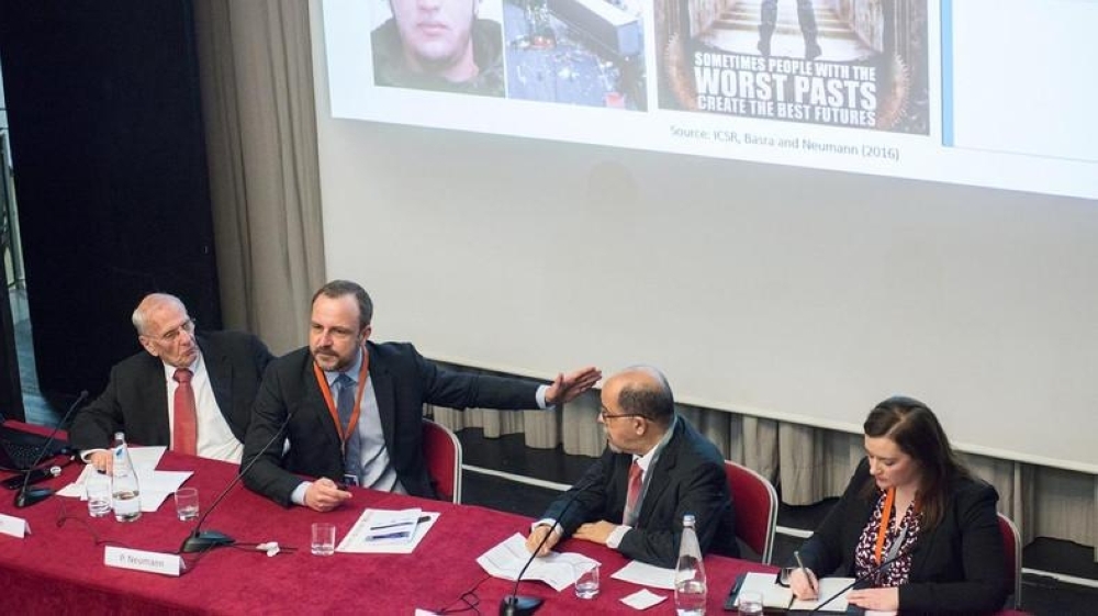


NATO Defense College Foundation conference “Targeting the de-materialized Caliphate — Extremism, Radicalization and Illegal Trafficking” held in Rome. — Courtesy photo 