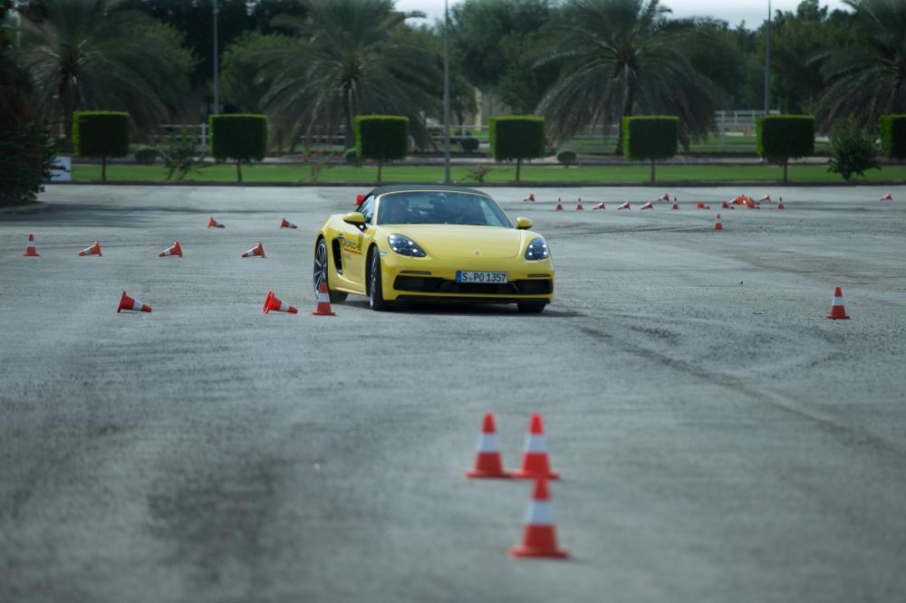 



Selection of two-door and four-door sports cars from the full Porsche roster were made available for roadshow attendees to drive