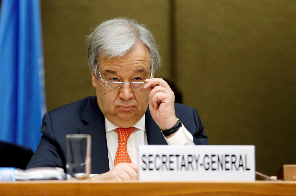 UN chief Antonio Guterres is seen in this file photo. — Reuters