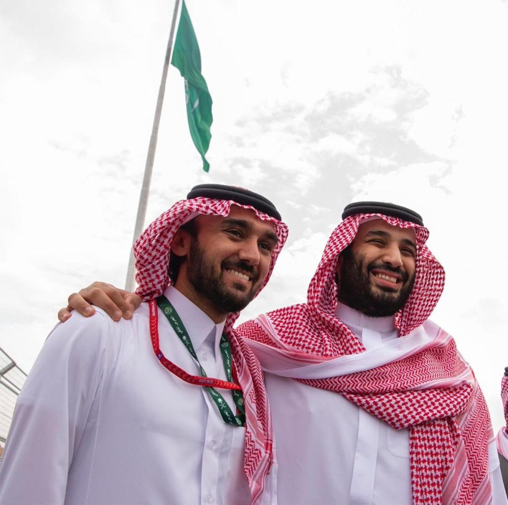 Crown Prince Muhammad Bin Salman, deputy premier and minister of defense, attends the finale of the Ad Diriyah E-Prix championship race on the outskirts of Riyadh on Saturday. — SPA
