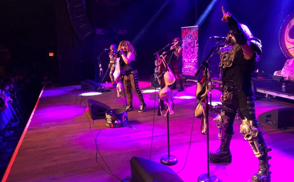 Metalachi, the self-proclaimed first and only heavy metal mariachi band, perform on stage at the House of Blues in Anahaim, California. — Reuters