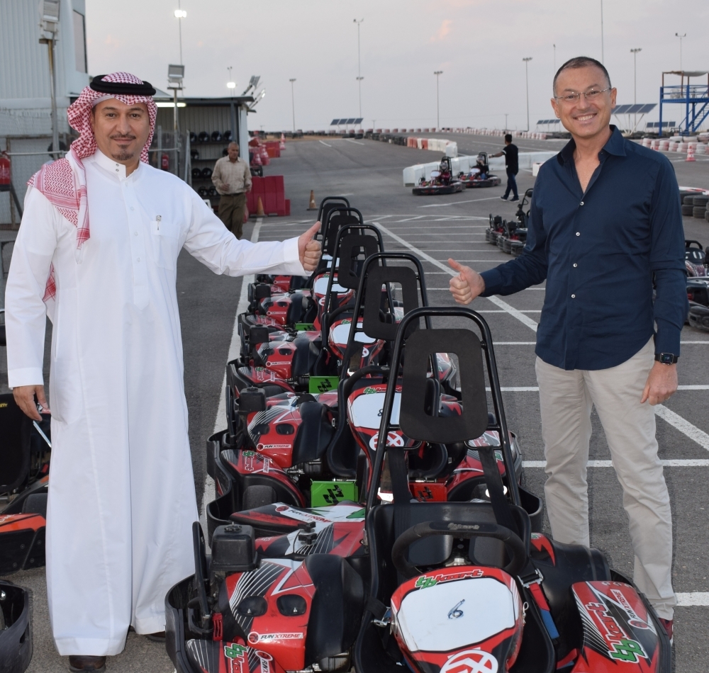 Luigi Orlandini (right), with Engineer Ammar Alkadi, CEO of FunXtreme 