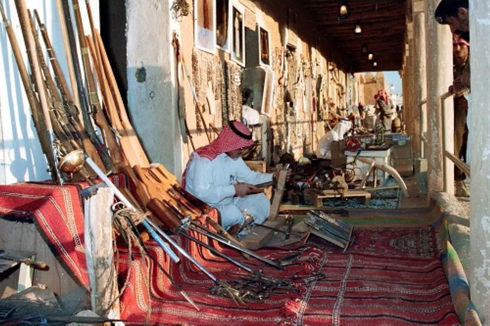 Separate workshops are allocated for craftsmen from each region at the Folk Market in Janadriyah.