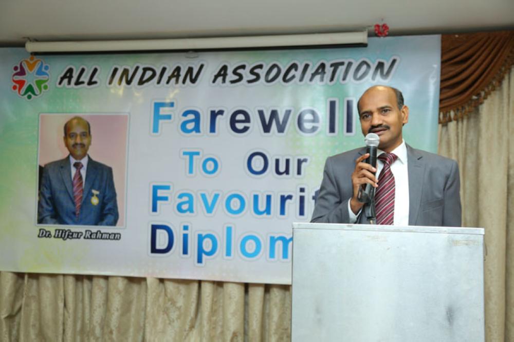 Community members bid adieu to Indian diplomat