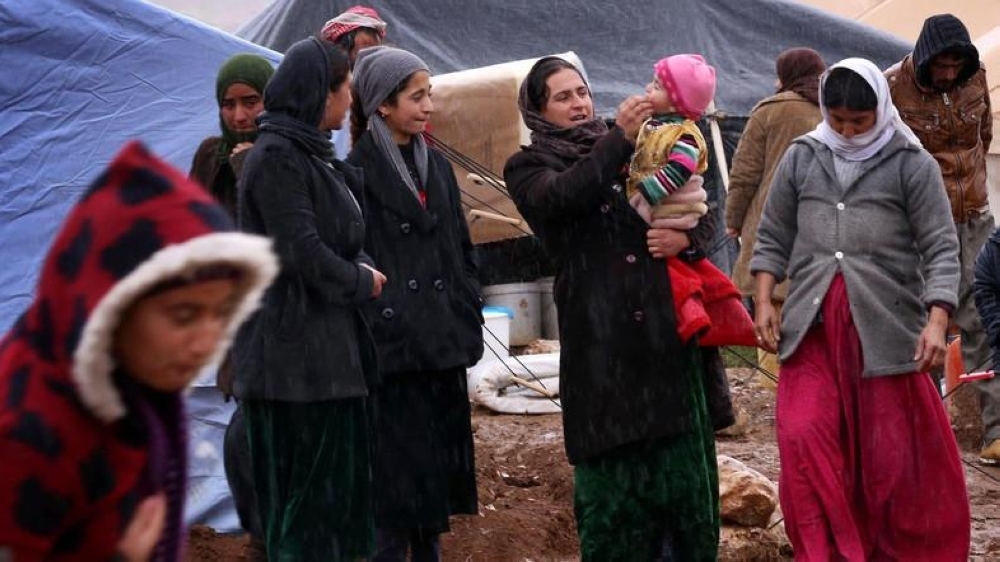 Women from the displaced Yazidi community in Iraq. — File photo 
