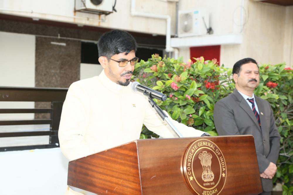 Ambassador Ahmad Javed is raising the national flag at the Indian Embassy in Riyadh to mark the country's Republic Day on Saturday.