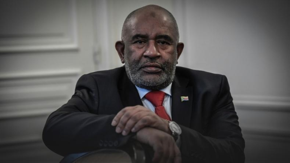 Comoros President Azali Assoumani, seen in this file photo, has denied targeting his opponents in the run-up to March elections.