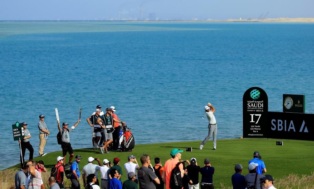 Li Haotong of China in action on Day Two of the Saudi International at Royal Greens Golf and Country Club in King Abdullah Economic City, Saudi Arabia, on Friday. — Courtesy photo