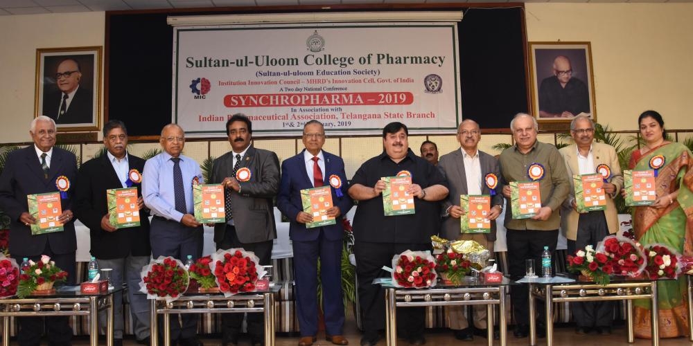 Pharmacy Council of India President Prof. B. Suresh  addressing the inaugural day of two-day national conference. — Courtesy photos