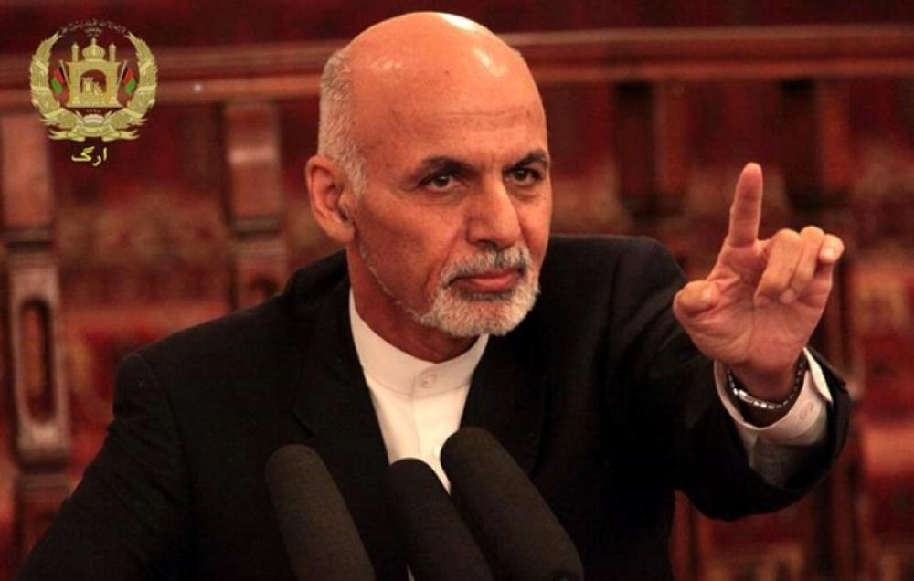 Afghanistan President Ashraf Ghani, seen in this file photo, condemned Islamabad's treatment of the protesters.