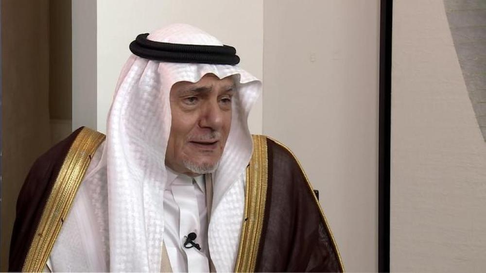 Prince Turki Al-Faisal during an exclusive interview with Al Arabiya English. — Courtesy photo