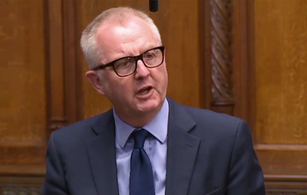 A video grab from footage broadcast by the UK Parliament’s Parliamentary Recording Unit (PRU) shows Britain’s main opposition Labour Party member Ian Austin speaking in the House of Commons in London in Oct. 30, 2018 this file photo. — AFP
