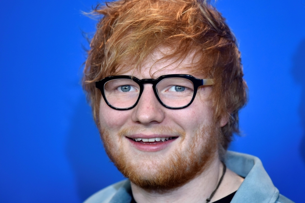 British singer-songwriter Ed Sheeran poses during a photocall for the film “Songwriter” presented in the “Berlinale special gala” category during the 68th edition of the Berlinale film festival in Berlin in this Feb. 23, 2018 file photo. — AFP