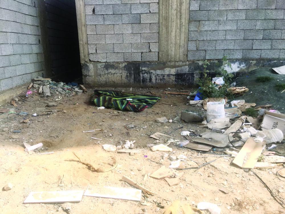 


The car abandoned by the killer at the foot of the Munjid Mountain in Beesh, Jazan.