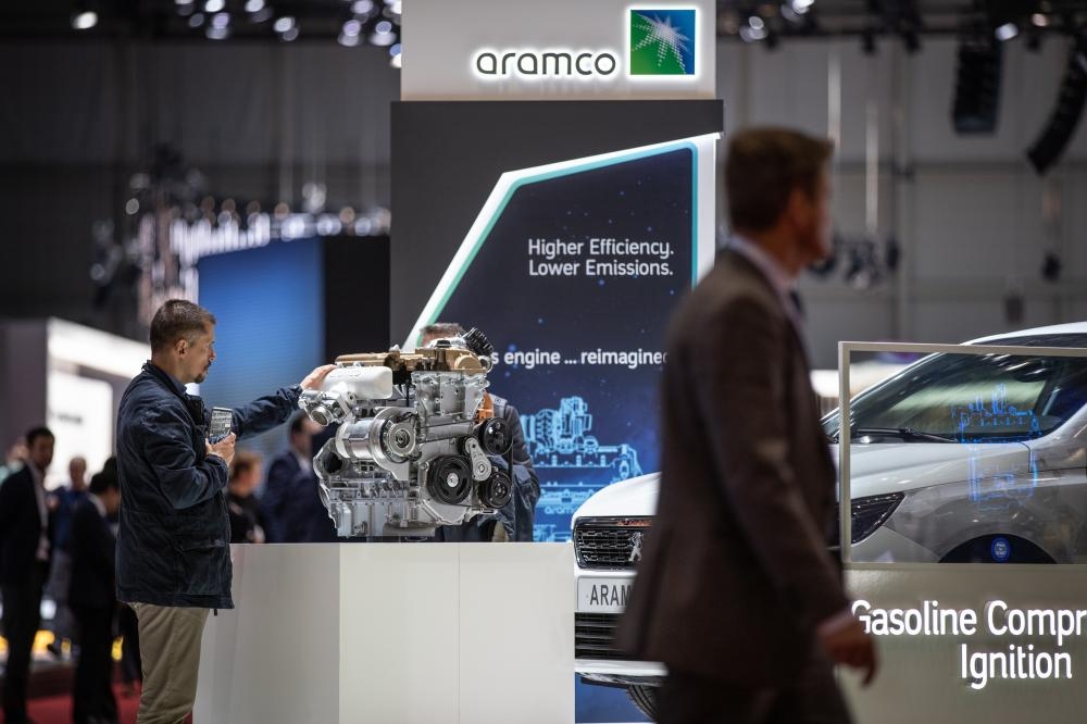 Saudi Aramco at the Geneva International Motor Show. — Courtesy photos