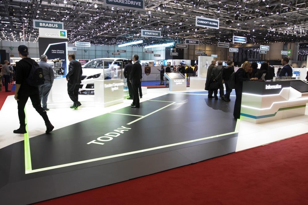 Saudi Aramco at the Geneva International Motor Show. — Courtesy photos