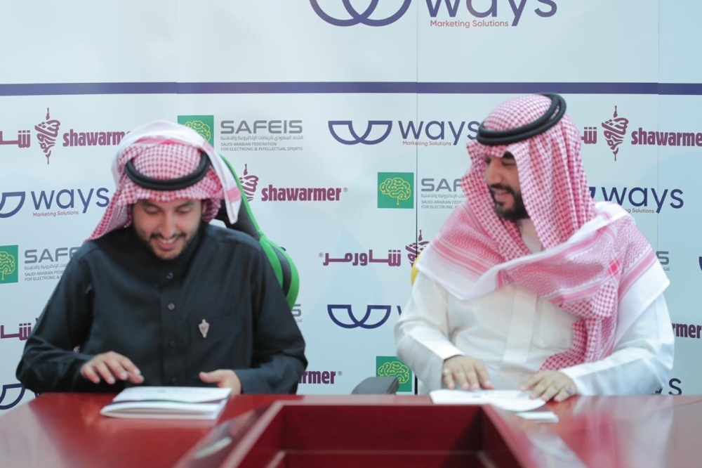 



Shawarmer, Saudi Arabian Federation for Electronic & Intellectual Sports sign partnership deal. — Courtesy photo