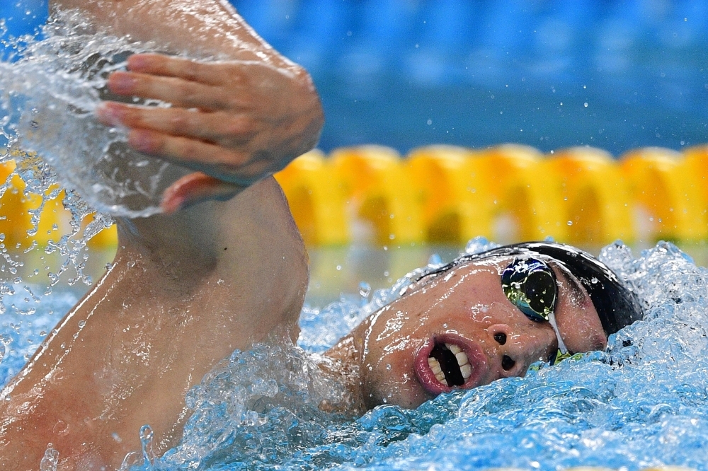 In this file photo, Japan's Kosuke Hagino competes in a heat of the men's 400m freestyle swimming event during the 2018 Asian Games in Jakarta. Olympic swim champion Kosuke Hagino said on Friday he has pulled out of next month's Japanese championships, blaming a lack of hunger and triggering concerns about his appetite for Tokyo 2020. — AFP