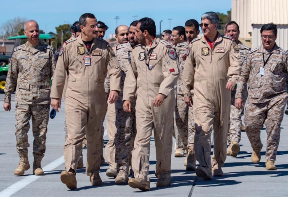 Commander of the Royal Saudi Air Forces Prince Lt. Gen. Turki Bin Bandar Bin Abdulaziz visits Air Force team participating in the Red Flag Exercise 2019. — SPA
