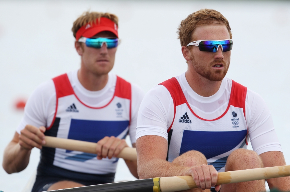 Great Britain's George Nash and William Satch in action  during the London 2012 Olympic Games at the Eton Dorney, in this file photo. — Reuters