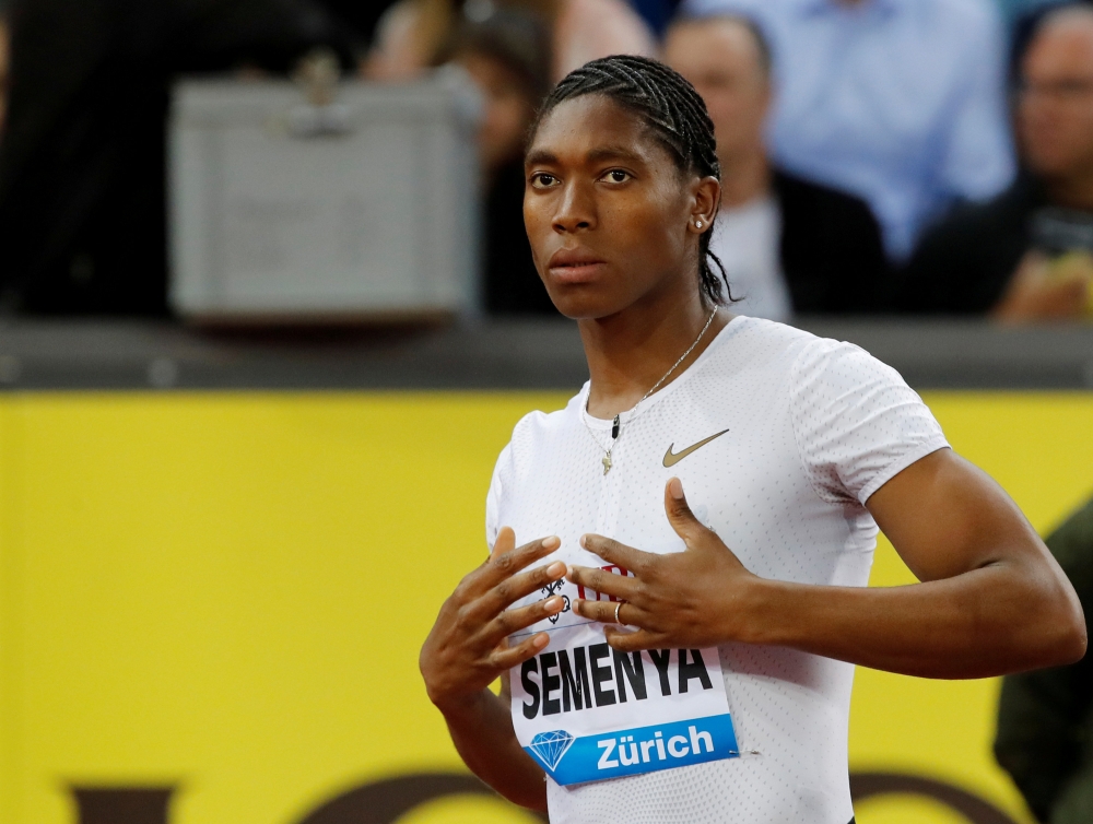 Caster Semenya of South Africa before the Women's 800m race in the Diamond League at the Letzigrund Stadium, Zurich, Switzerland, in this file photo. — Reuters