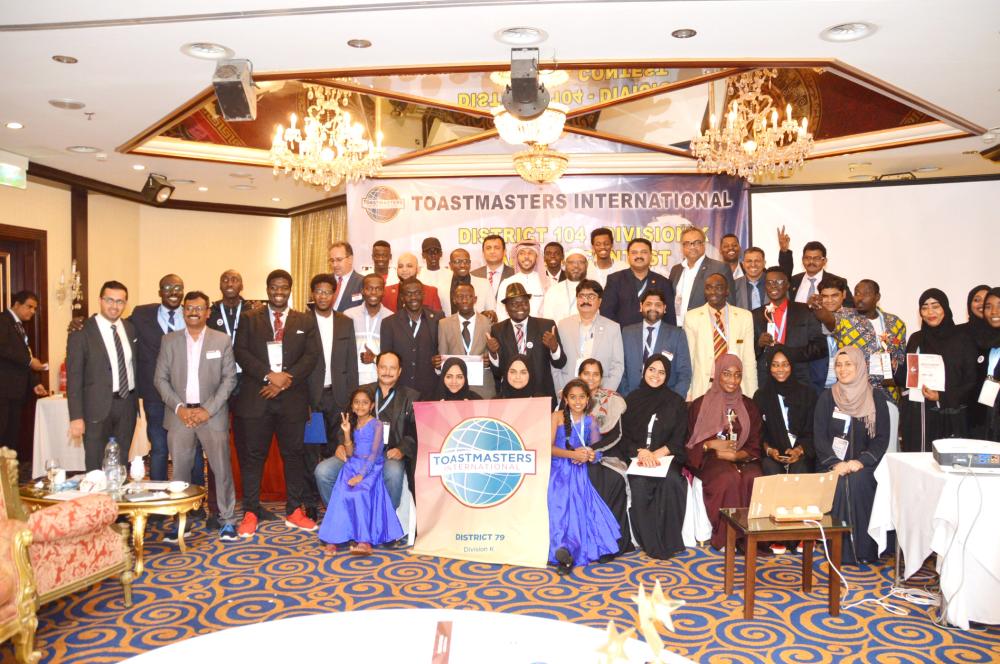 Group photo of Division K Toastmasters members along with the winners. – SG Photos by Abdul Rahman M. Baig   
