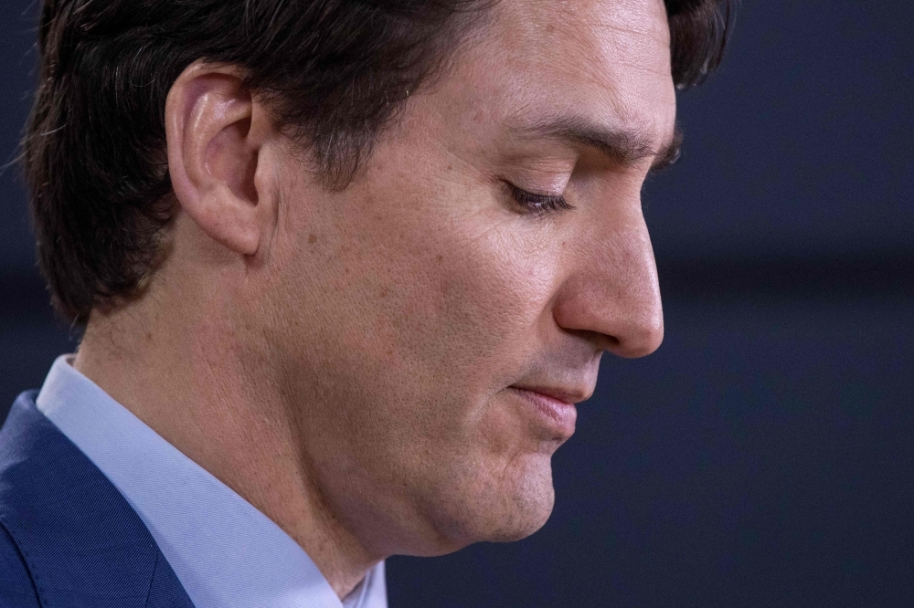 Canadian Prime Minister Justin Trudeau speaks to the media at the national press gallery regarding the SNC-Lavalin affairs in Ottawa, Ontario, in this March 07, 2019 file photo. — AFP