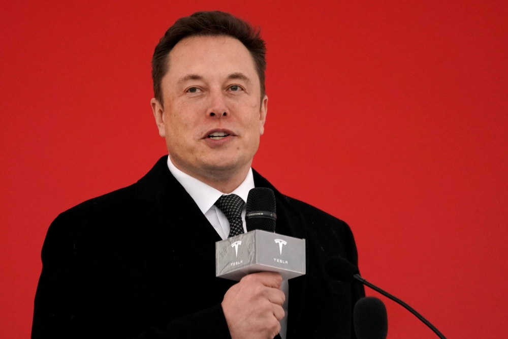 File photo shows Tesla CEO Elon Musk attending the Tesla Shanghai Gigafactory groundbreaking ceremony in Shanghai, China. — Reuters