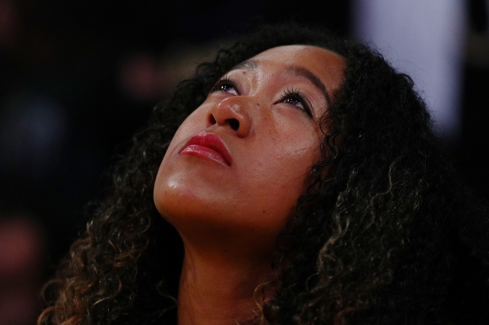 Naomi Osaka attends the game between the Golden State Warriors and the Los Angeles Lakers at Staples Center on Thursday in Los Angeles, California. World No. 1 Osaka has agreed a deal with Nike, the sports apparel giant has announced. — AFP