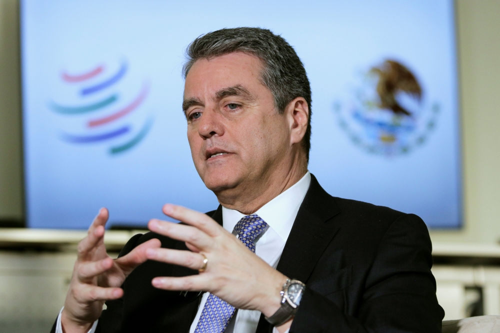 World Trade Organization (WTO) Director-General Roberto Azevedo attends an interview with Reuters at the premises of the Senate in Mexico City, Mexico. — Reuters