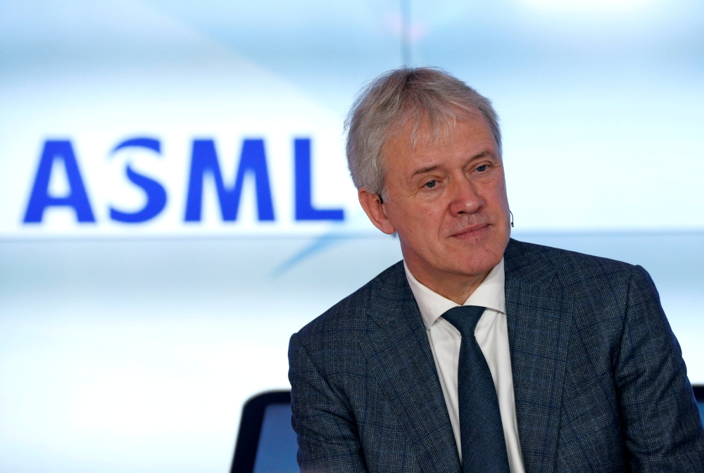 File photo of ASML Holding CEO Peter Wennink attending a news conference after fourth quarter earnings, in Eindhoven, Netherlands. — Reuters