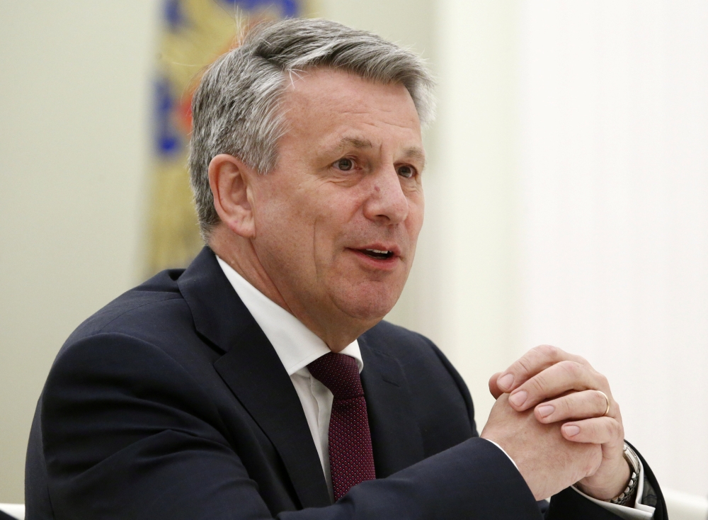 File photo of Ben van Beurden, CEO of Royal Dutch Shell, speaking during a meeting with Russian President Vladimir Putin in Moscow, Russia. — Reuters