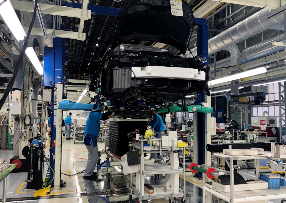 A Toyota Mirai fuel cell vehicle awaits final inspection at a Toyota Motor Corp. factory in Toyota in Aichi Prefecture, Japan. — Reuters