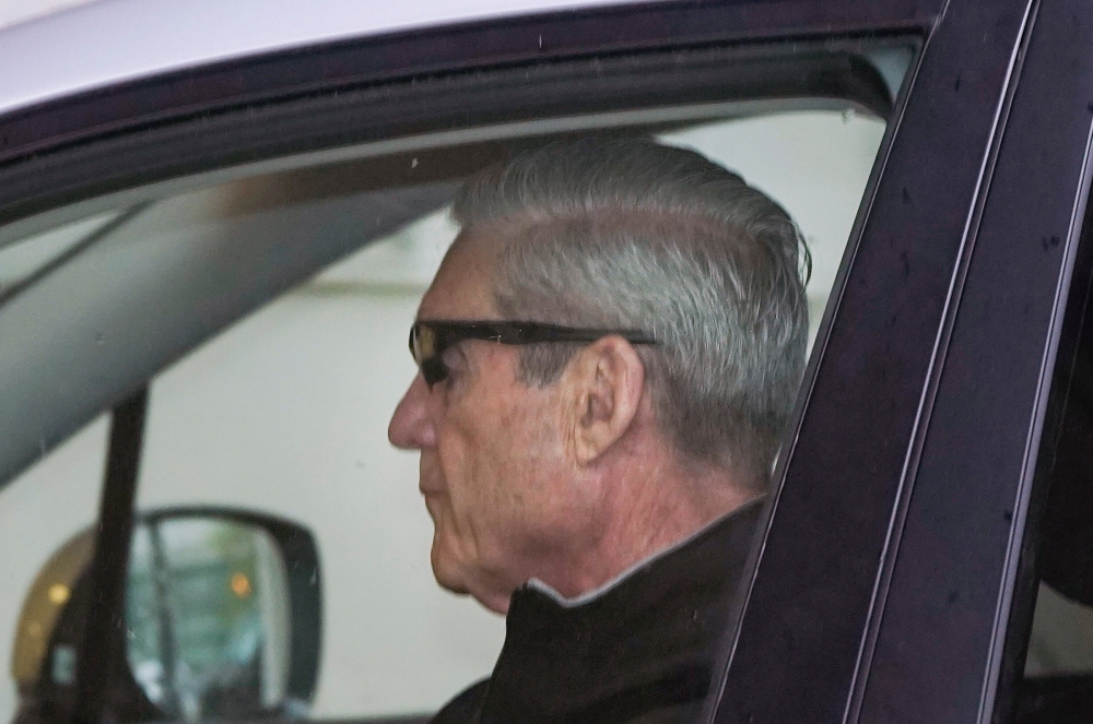Special Counsel Robert Mueller arrives at his office in Washington on Monday. — Reuters
