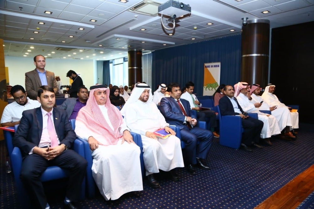 Saudi businessmen and members of the Indian community attending the seminar. — Courtesy photos



