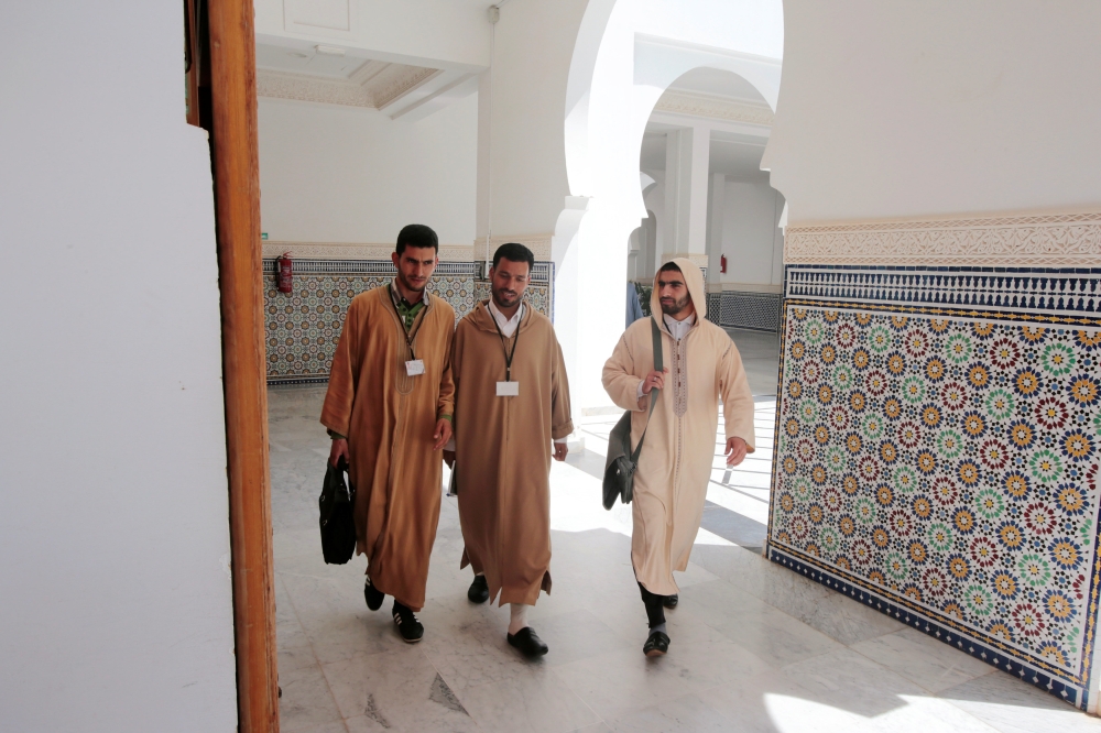 


Students learn to recite the Qur’an at Mohammed VI Institute for training Imams in Rabat, Morocco. — Reuters photos