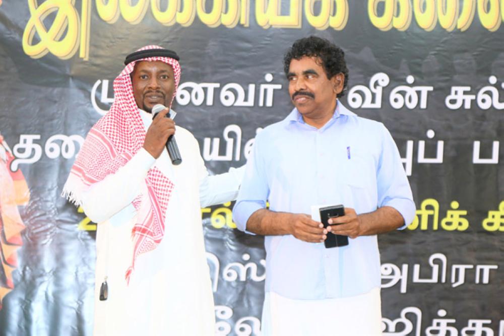 Tamil orator Sulthana enthralls audience in JTS cultural event