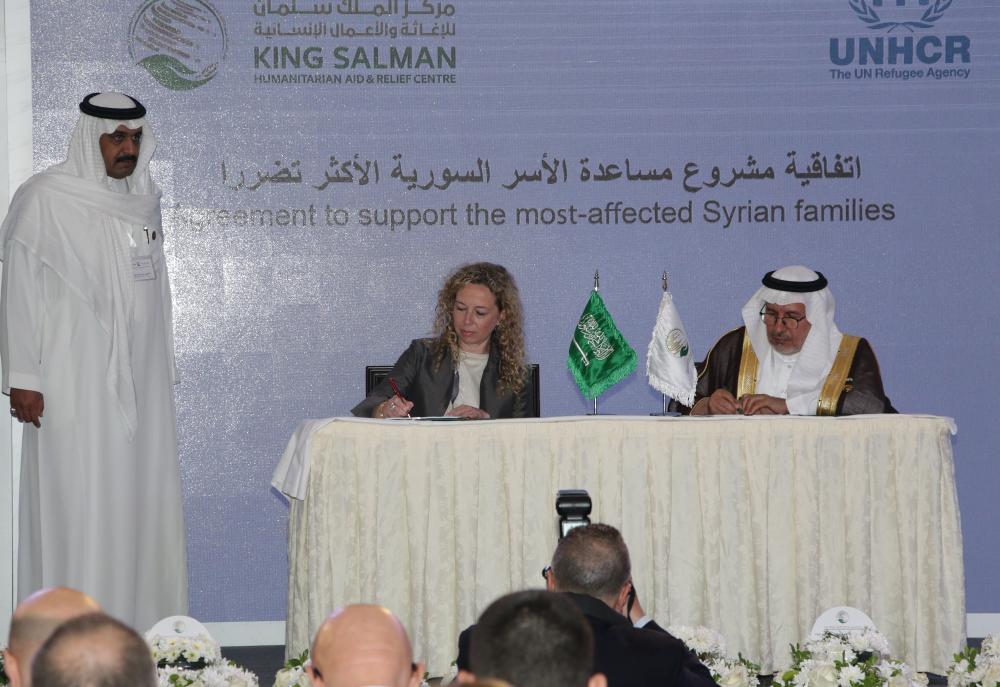 UNHCR, KSRelief sign a joint agreement worth $5mi to provide cash assistance to Syrian refugees in Lebanon