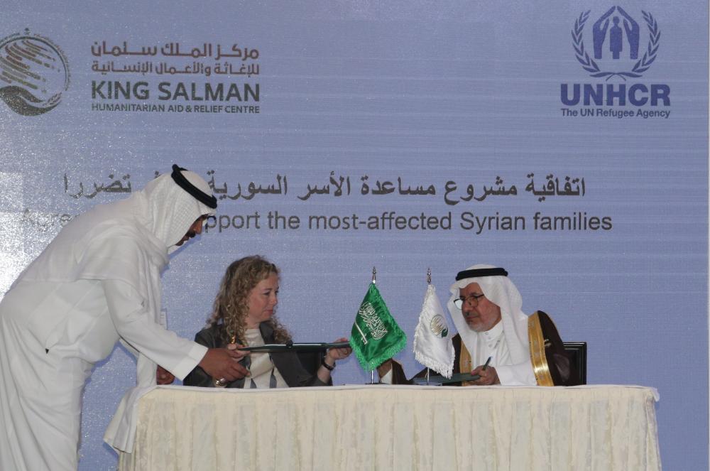 UNHCR, KSRelief sign a joint agreement worth $5mi to provide cash assistance to Syrian refugees in Lebanon