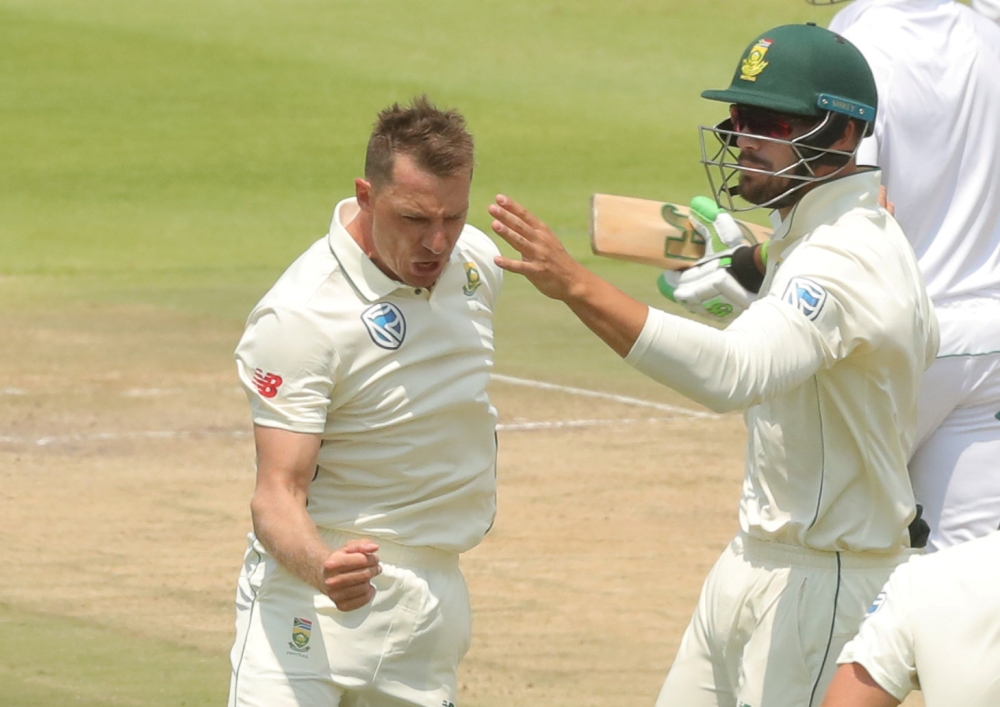 South Africa's Dale Steyn celebrates taking the wicket of Pakistan's Imam-ul-Haq after ul-Haq was caught by South Africa's Dean Elgar during the second Test at the PPC Newlands, Cape Town, South Africa, in this file photo. — Reuters 