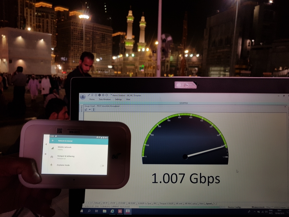 5G test in Haram - Makkah