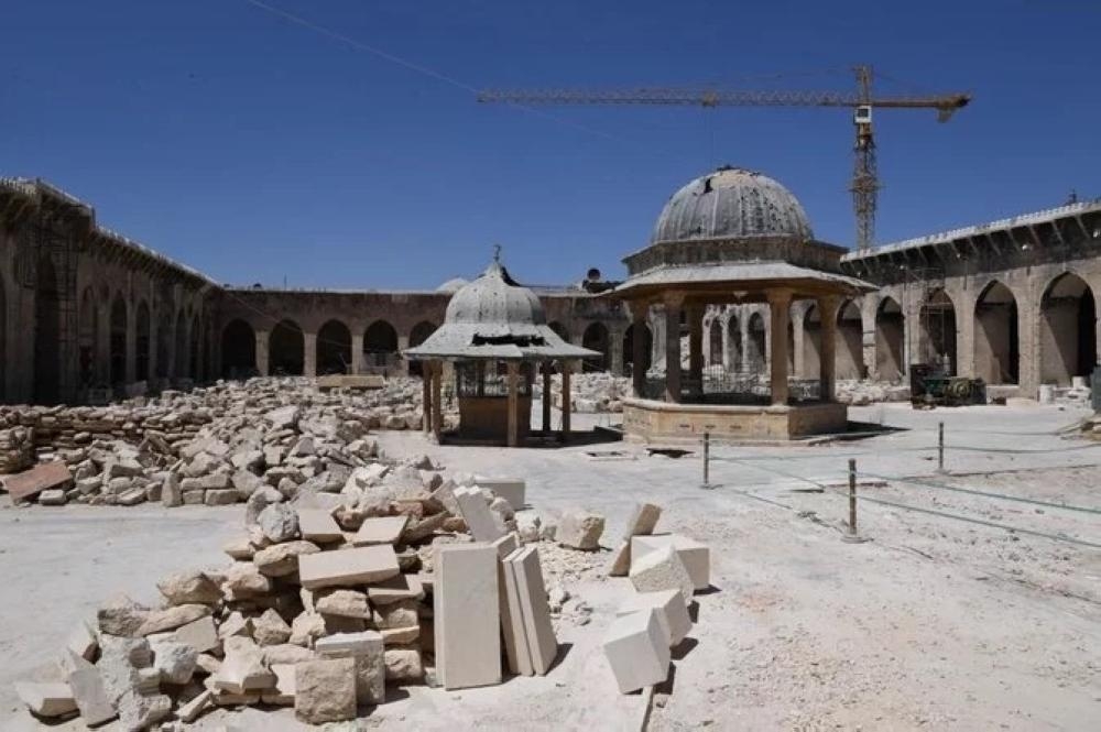 The Umayad Mosque is being slowly renovated. — AFP/File