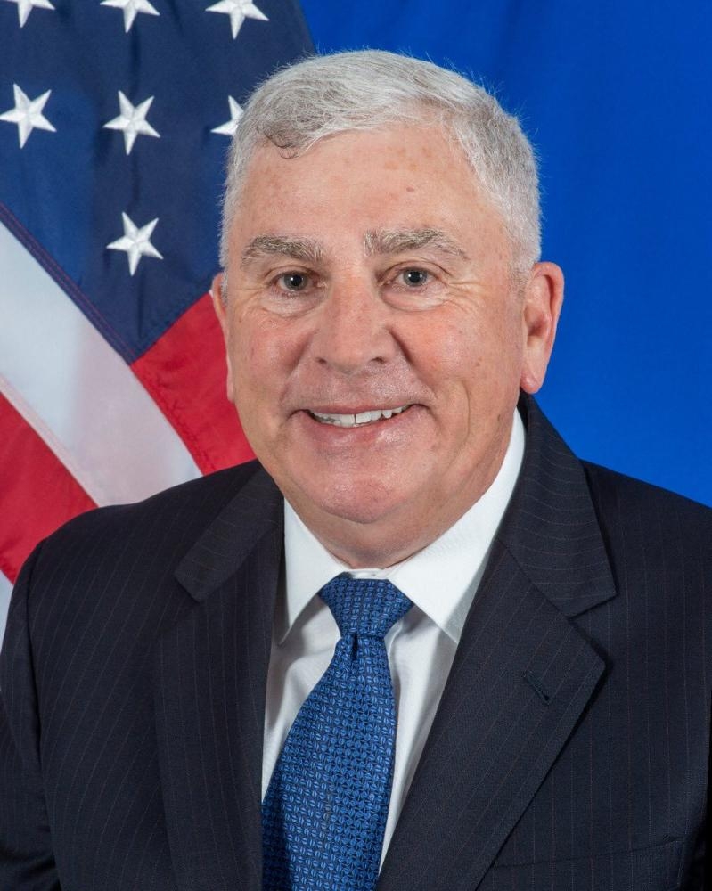 US Ambassador John Abizaid to Saudi Arabia arrived in Riyadh on Thursday.