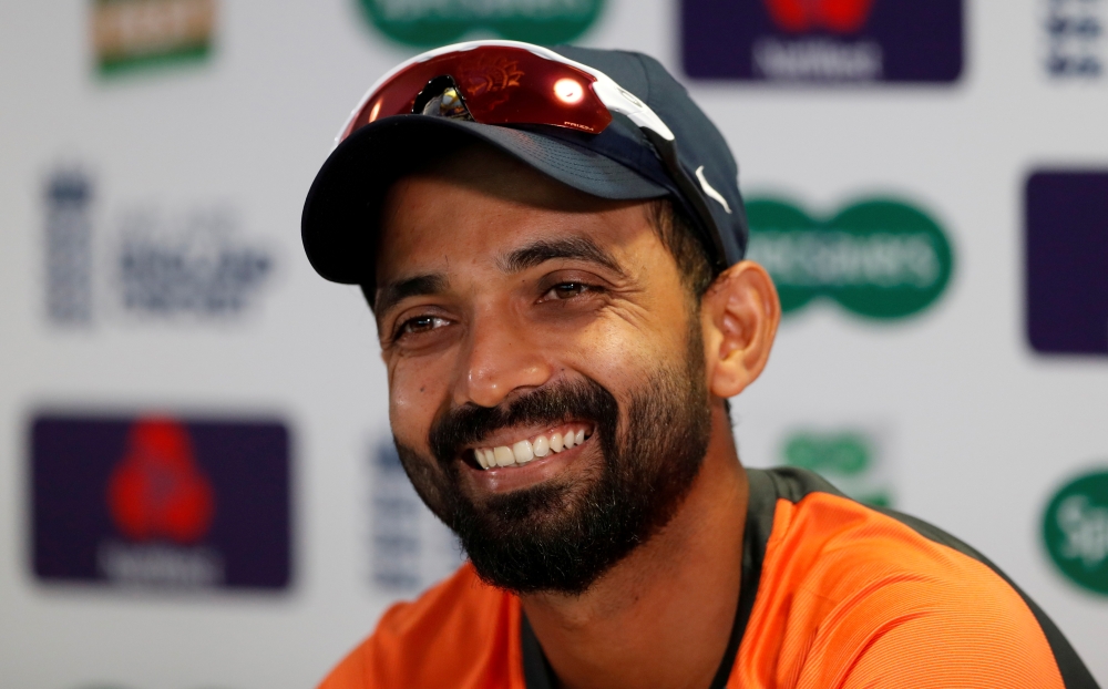 India's Ajinkya Rahane during a press conference in Edgbaston, Birmingham, England in this file photo. — Reuters