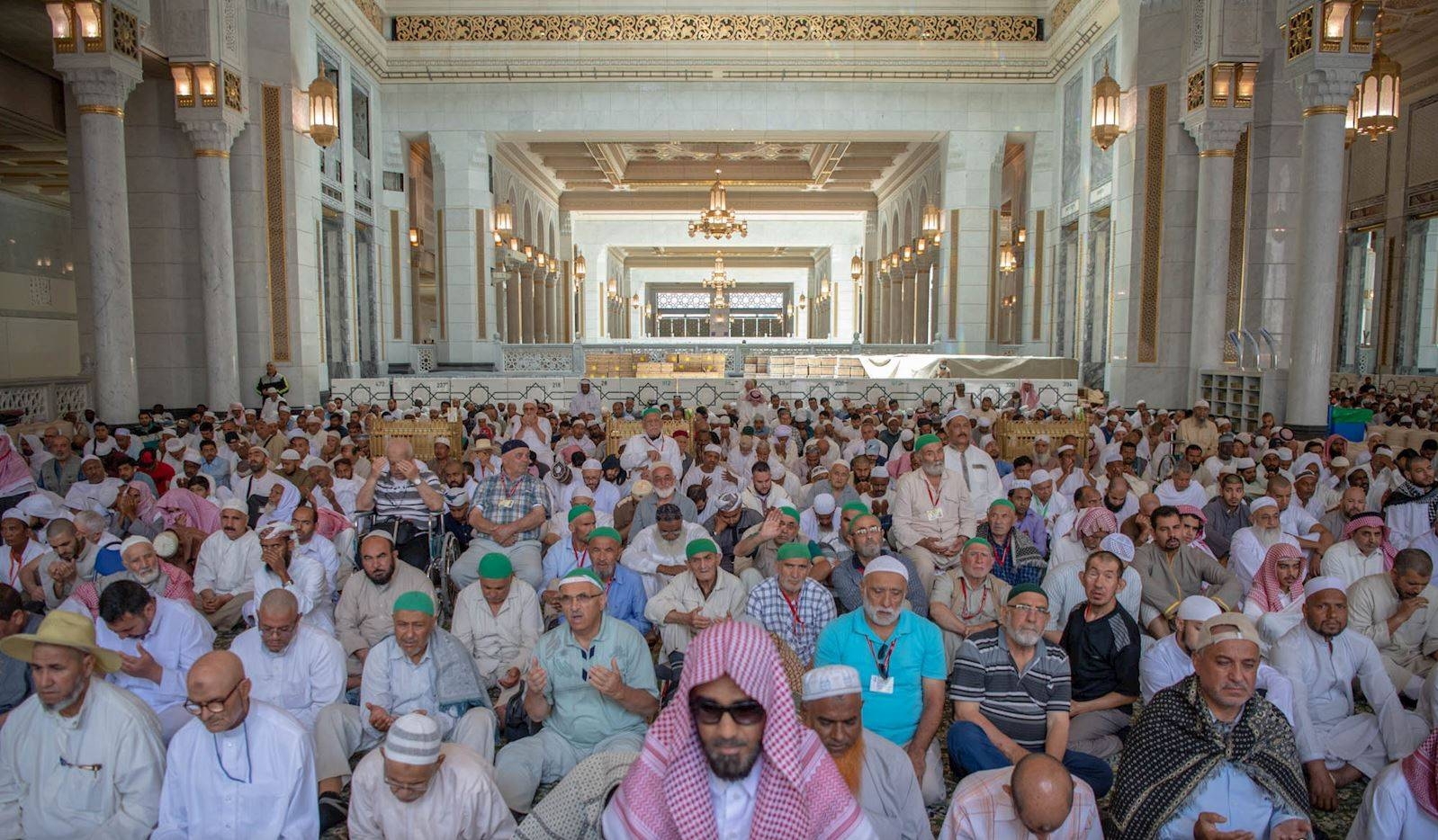 Worshipers gather at the Prophet’s Mosque in Madinah for Friday prayers. — SPA

