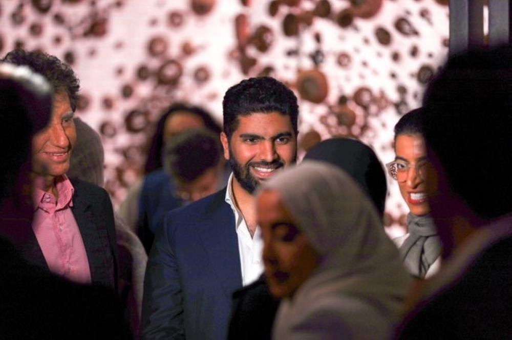 Minister of Culture and Chairman of the Board of Directors of Misk Art Institute Prince Badr Bin Abdullah Bin Farhan is seen with Noura Al Kaabi, minister of culture and knowledge development of the United Arab Emirates at the 58th Venice Biennale 2019 Art Exhibition. — SG
