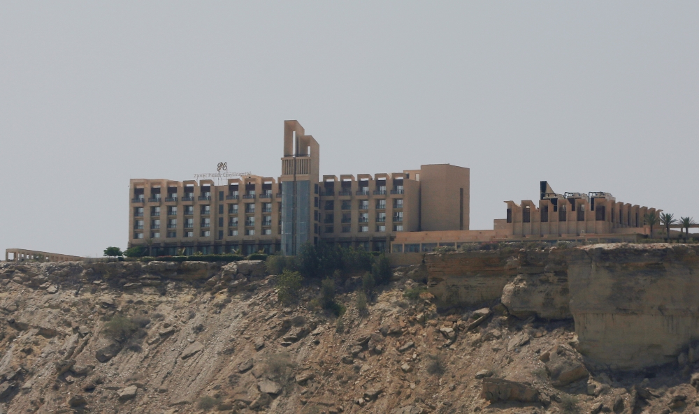 A general view of the Pearl Continental (PC) hotel in Gwadar, on Sunday. — Reuters 