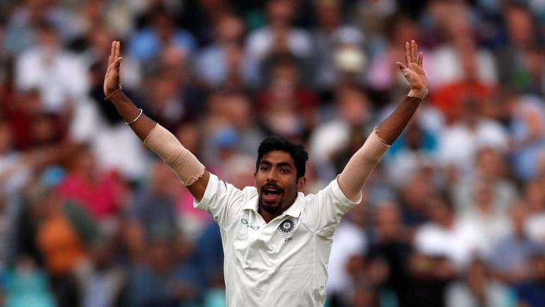 India's Jasprit Bumrah celebrates the wicket of England's Adil Rashid during Fifth Test at Kia Oval, London, in this Sept. 8, 2018 file photo. — Reuters