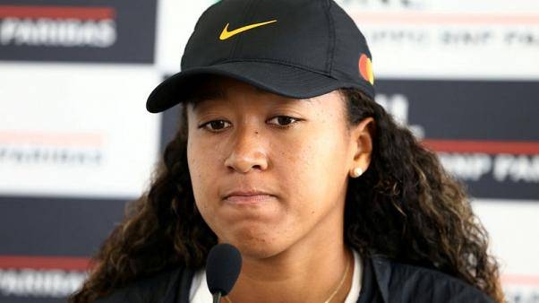 Japan's Naomi Osaka during a press conference after withdrawing from her quarterfinal match against Kiki Bertens of Netherlands due to injury in this May 17, 2019 file photo. — Reuters